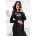 Embroidered dress "Autumn Palette" Black